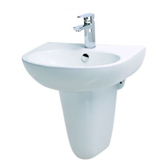 Chậu rửa mặt lavabo treo tường Caesar LF5301 - Image 3