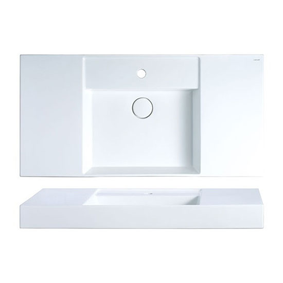 Chậu rửa mặt lavabo treo tường CAESAR LF5316 - Image 4