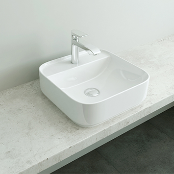 Chậu rửa mặt lavabo treo tường chân dài ELIMEN LP10128 - Image 6