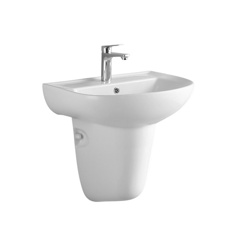 Chậu rửa mặt lavabo treo tường chân dài JOMOO 12489-1/11P-I011 - Image 6