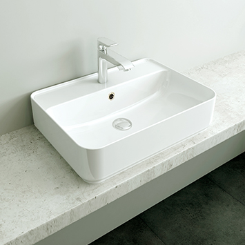 Chậu rửa mặt lavabo treo tường chân lửng ELIMEN LPA10128 - Image 4