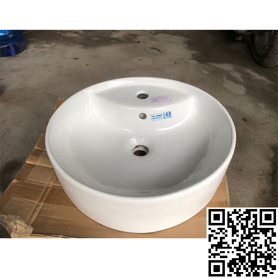 Chậu rửa mặt lavabo treo tường Vinaceta Long Hầu CI-04 (1 lỗ hoặc 3 lỗ) - Image 5
