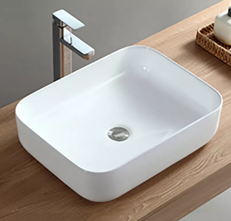 Chậu rửa mặt lavabotròn dương bàn Minh Long T09 (450xx420x160) - Image 3