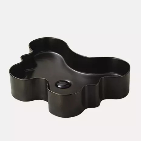 Chậu rửa mặt loại nhỏ lavabo dương bàn hoặc treo tường Miken MKC-2074 (365x255x110 mm) - Image 5