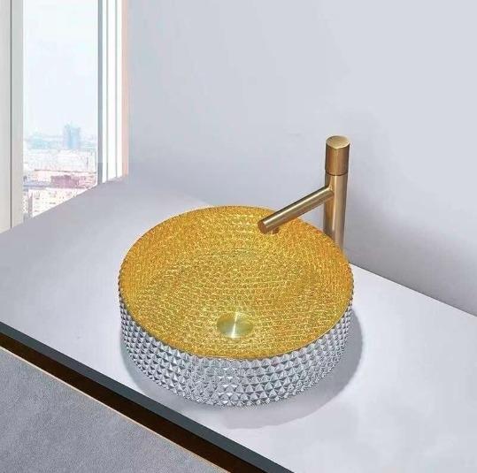 Chậu rửa mặt loại nhỏ lavabo dương bàn hoặc treo tường Miken MKC-2074 (365x255x110 mm) - Image 6