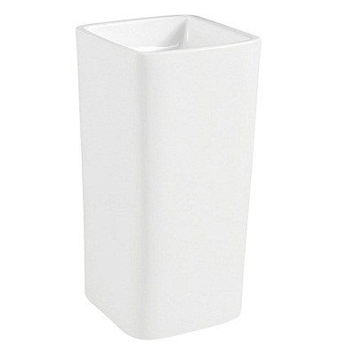Chậu rửa mặt nghệ thuật chân đứng đá nhân tạo màu trắng Miken MKC-PB2169 - Image 3