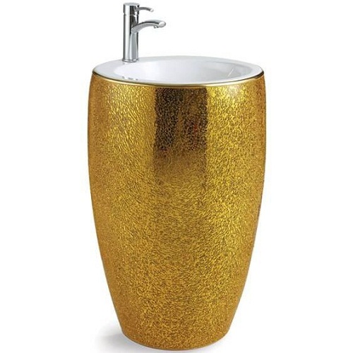 Chậu rửa mặt nghệ thuật chân đứng hình lục giác CP-008 - Image 4