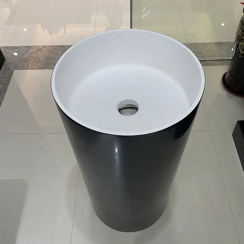 Chậu rửa mặt nghệ thuật chân đứng hình lục giác CP-008 - Image 5
