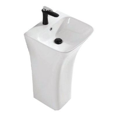 Chậu rửa mặt nghệ thuật chân đứng màu vàng C3964Y (Đặt hàng 10-20 ngày) - Image 3