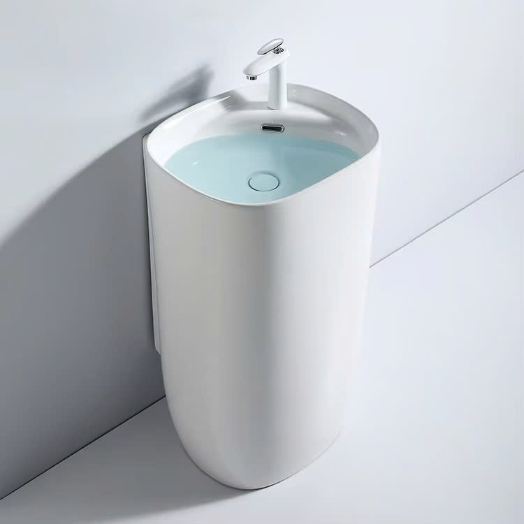 Chậu rửa mặt nghệ thuật chân đứng Miken MKC-2083 (Đặt hàng 7-15 ngày) - Image 3