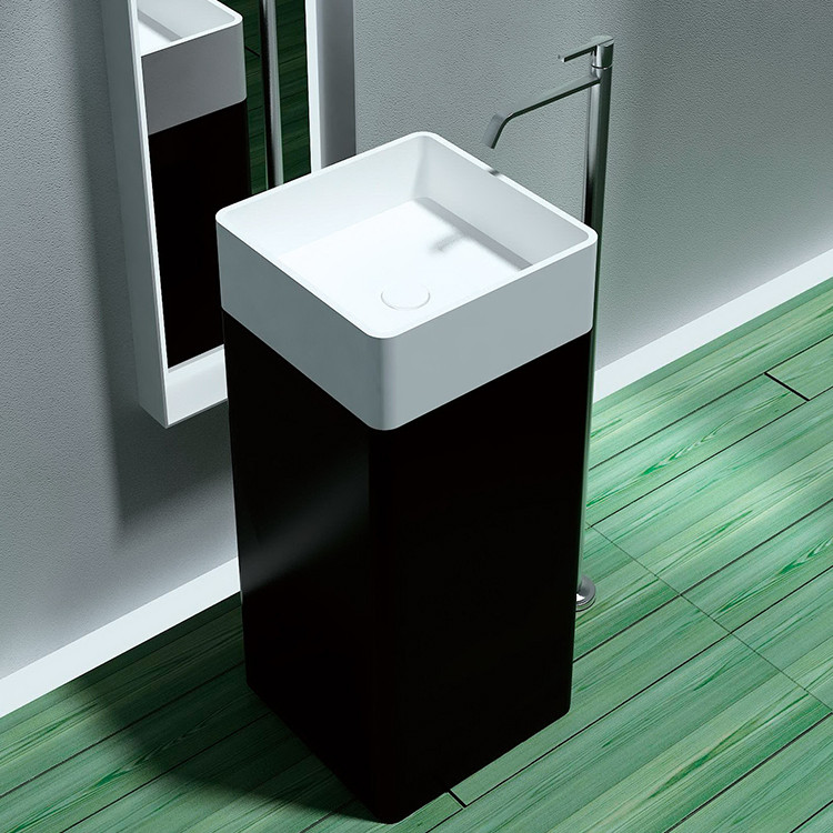 Chậu rửa mặt nghệ thuật chân đứng Miken MKC-2087W (Đặt hàng 7-15 ngày) - Image 5