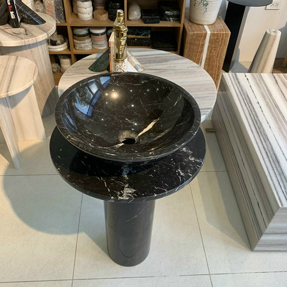Chậu rửa mặt nghệ thuật chân đứng Miken MKC-2088W (Đặt hàng 7-15 ngày) - Image 6