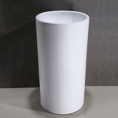 Chậu rửa mặt nghệ thuật chân đứng Miken MKC 6028 (Đá nhân tạo) - Image 3