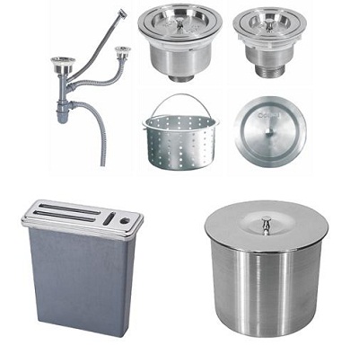 Chậu rửa nhỏ phụ Inox 304 Linen chống xước KLUGER KSWB-403FS - Image 4