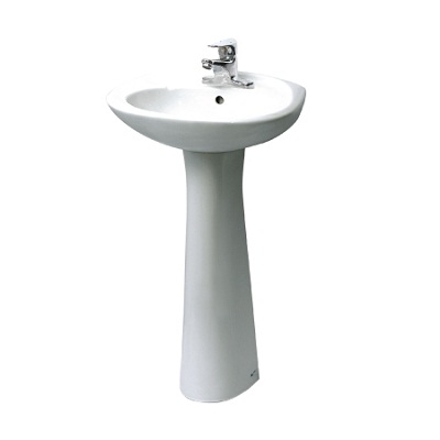 Chậu rửa treo tường kèm chân lửng Inax L-312V -L298VC - Image 5