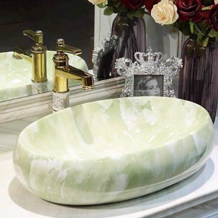 Chậu sứ mỹ nghệ Eximstone 054-1 (600x380x150mm)