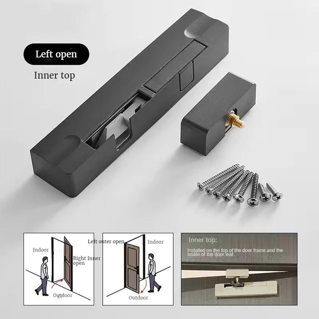 Chốt âm cửa Miken màu vàng, đen, crom, vàng hồng Miken MKCA-5010 - Image 4