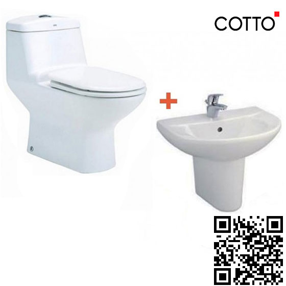 Combo Thiết bị vệ sinh 2 Cotto C1015-C0141-C4241 - Image 4