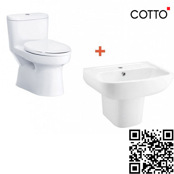 Combo Thiết bị vệ sinh 2 Cotto C1053-C0141-C4241 - Image 4