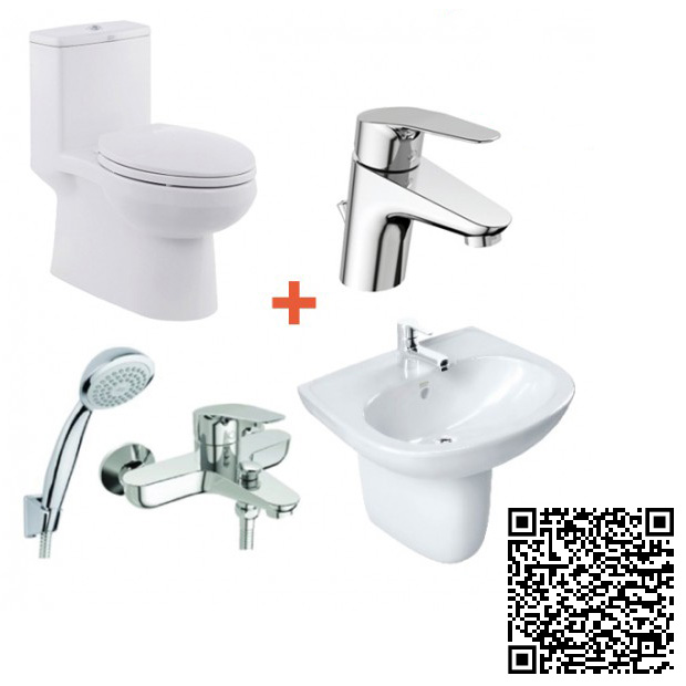 Combo Thiết bị vệ sinh American VF1858-VF0947-VF0741-WF0301-WF0311