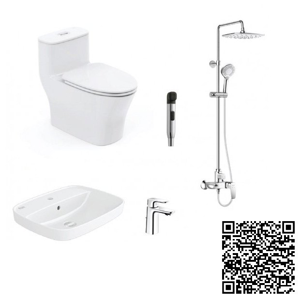 Combo Thiết bị vệ sinh American VF2011-0955WT-0755WT-FFAS6868 - Image 4