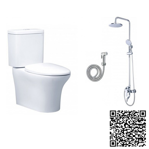 Combo Thiết bị vệ sinh Caesar 2 B380CP-S383C Nóng Lạnh - Image 4