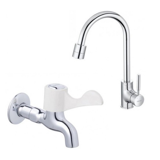 Combo Thiết bị vệ sinh Caesar B1 CTS1325-L2140 Bồn Cầu 2 Khối Và Lavabo Treo Tường - Image 3