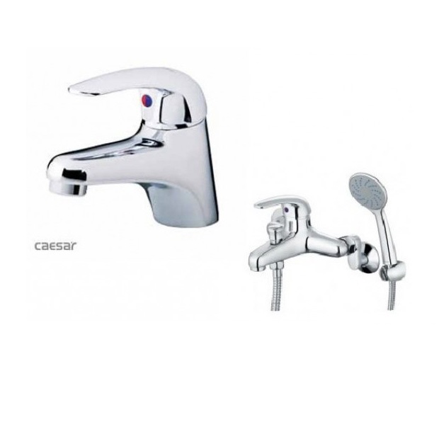 Combo Thiết bị vệ sinh Caesar B5 CTS1325-L2152-ST804V Bồn Cầu 2 Khối Lavabo Treo Tường Móc GIấy - Image 4