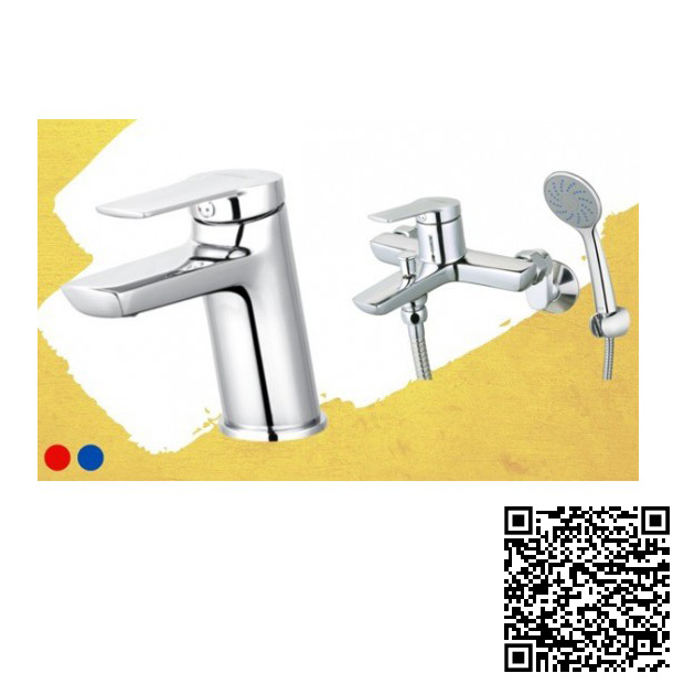 Combo Thiết bị vệ sinh Caesar C1 CT1338-L2014 Bồn Cầu 2 Khối Và Lavabo Treo Tường Góc - Image 5