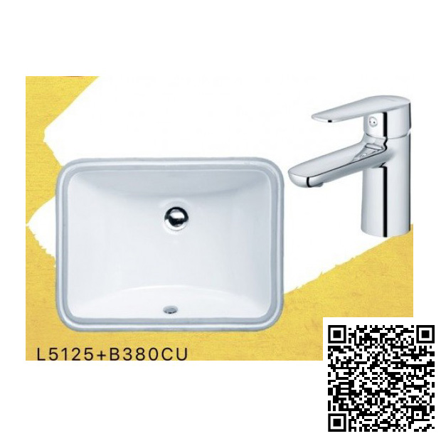 Combo Thiết bị vệ sinh Caesar Lavabo Và Vòi Lạnh LF5261-B060CU - Image 5