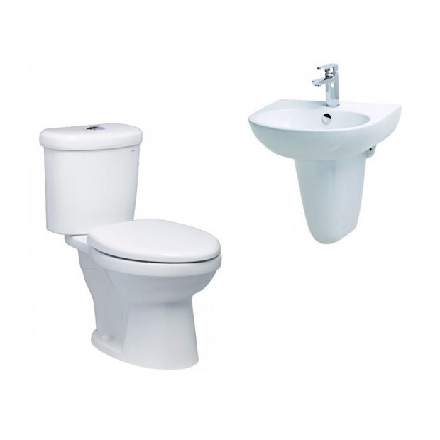 Combo Thiết bị vệ sinh Caesar Lavabo Và Vòi Nóng Lạnh LF5254-BT571CU - Image 3