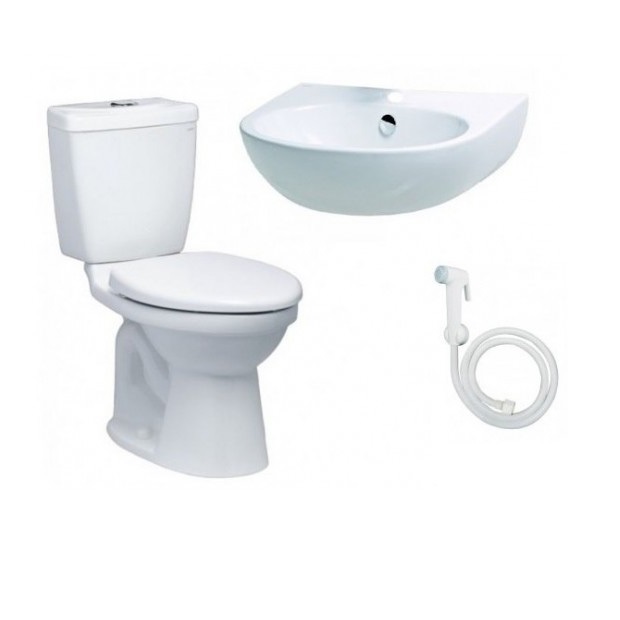 Combo Thiết bị vệ sinh Caesar Vòi Bếp Nóng Lạnh Và Vòi Lạnh Gắn Tường K695C-W027C - Image 4