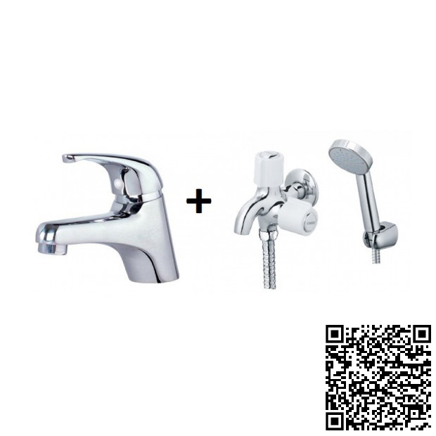 Combo Thiết bị vệ sinh Caesar Vòi Bếp Và Vòi Gắn Tường Lạnh K028C-W027C - Image 4