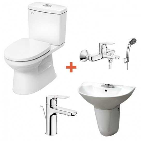 Combo Thiết bị vệ sinh Inax 5A AC-902VN-AL-312V-LFV-612S-BFV-615S-8C - Image 3