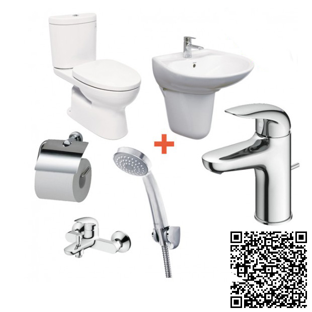 Combo Thiết bị vệ sinh TOTO CS325DRT3-LHT300CR-TLS03301V-TBS03302V-DGH104ZR-YH406RV