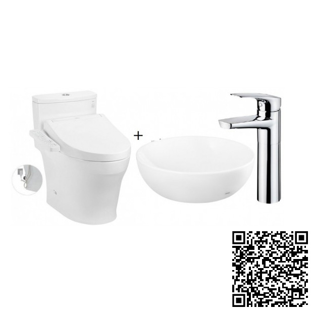 Combo Thiết bị vệ sinh TOTO CS735DT10-Lavabo LT523S - Image 5