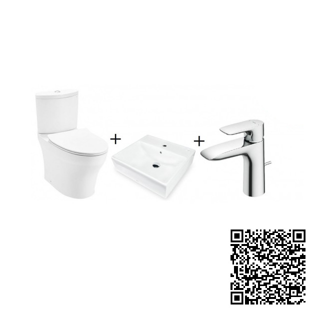 Combo Thiết bị vệ sinh TOTO Lavabo LT1735-Vòi TLG10305V Nóng Lạnh - Image 3