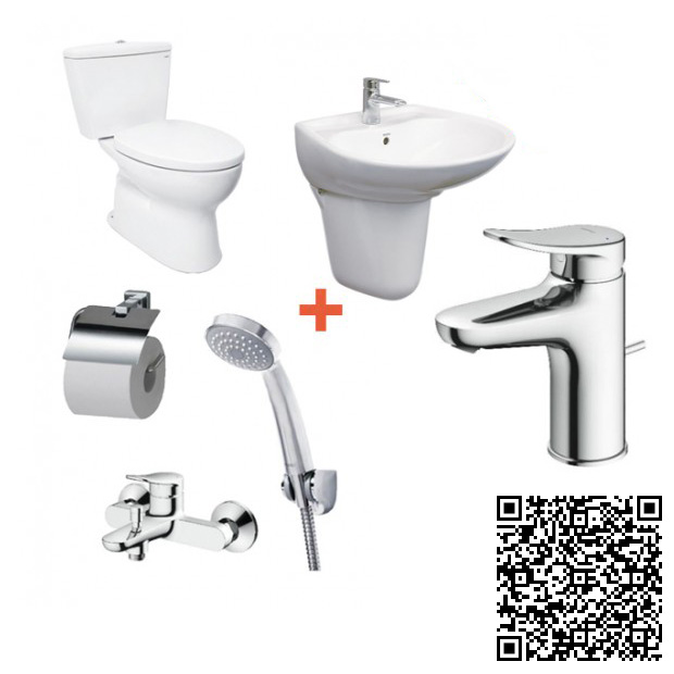 Combo Thiết bị vệ sinh TOTO Lavabo LT1735-Vòi TLG10305V Nóng Lạnh - Image 5