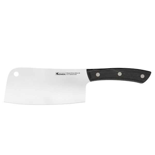 Dao chặt thép cacbon cao nguyên khối Konox Flint 7.5″ Cleaver