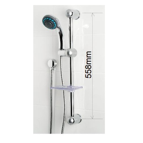 Dây sen tắm, dây xịt nhựa mạ mờ màu bạc Miken MKDS1500 - Image 4