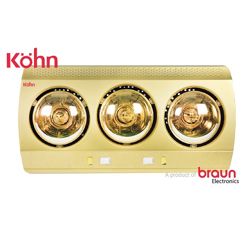 Đèn sưởi 4 bóng kết hợp quạt thông gió âm trần Braun Kohn BU06GR (Điều khiển từ xa) - Image 3