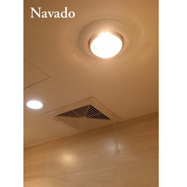 Đèn sưởi nhà tắm âm trần 1 bóng tròn Navado NAT-6010