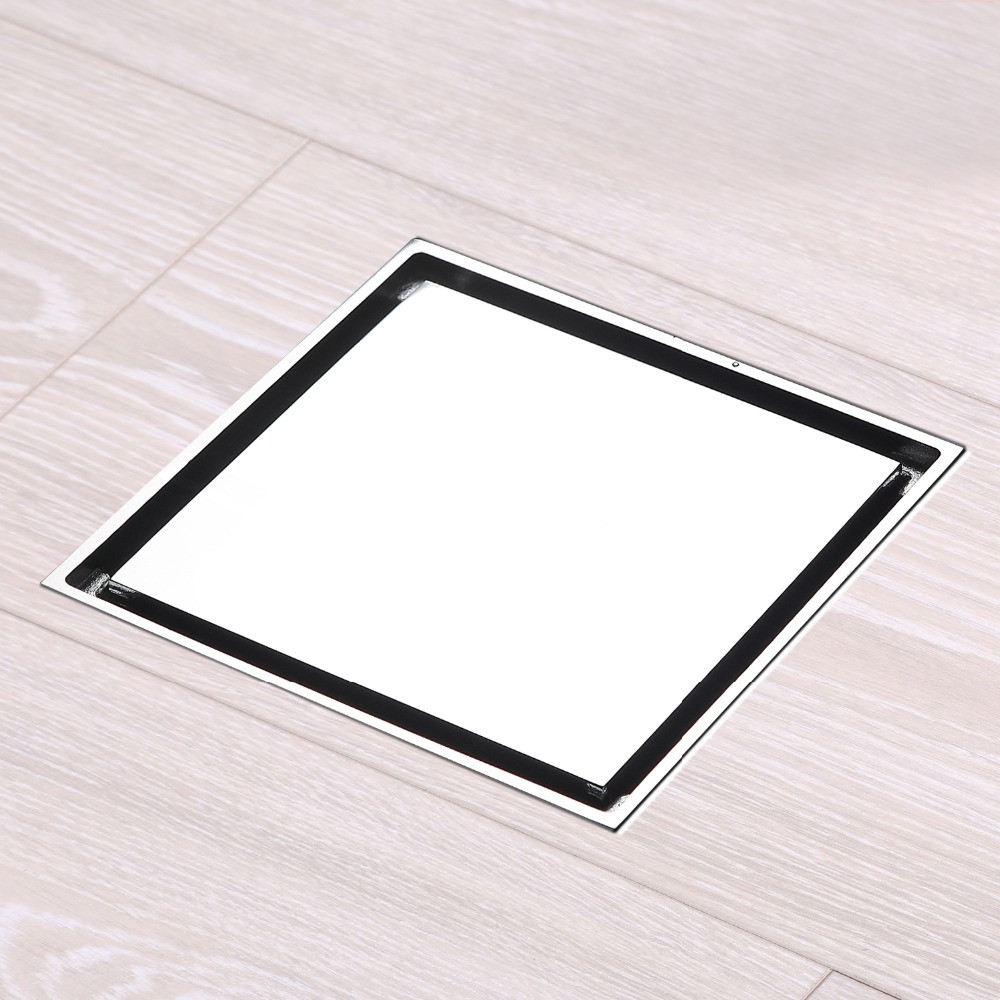 Ga thoát sàn mặt âm cắt đá Inox 304 Miken MK-1200WB (Mặt 12x12cm, phi 48-60-76-90-110)
