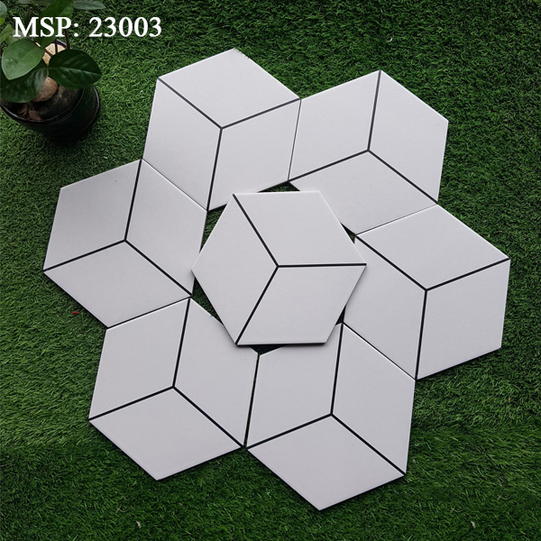 Gạch bông men lục giác 200x230 23006 - Image 5