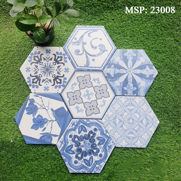 Gạch bông men lục giác 200x230 23025 - Image 5