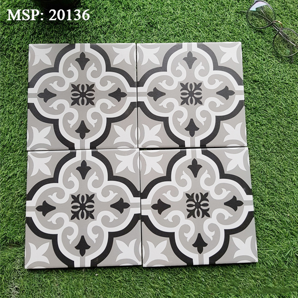 Gạch bông men vuông 200x200 20136