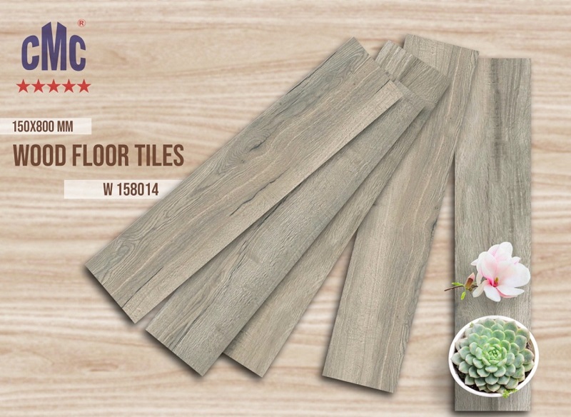 Gạch lát nền giả gỗ 15x80cm thanh cao cấp CMC W 158001 - Image 3