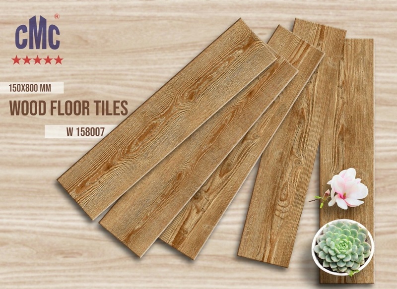 Gạch lát nền giả gỗ 15x80cm thanh cao cấp CMC W 158007