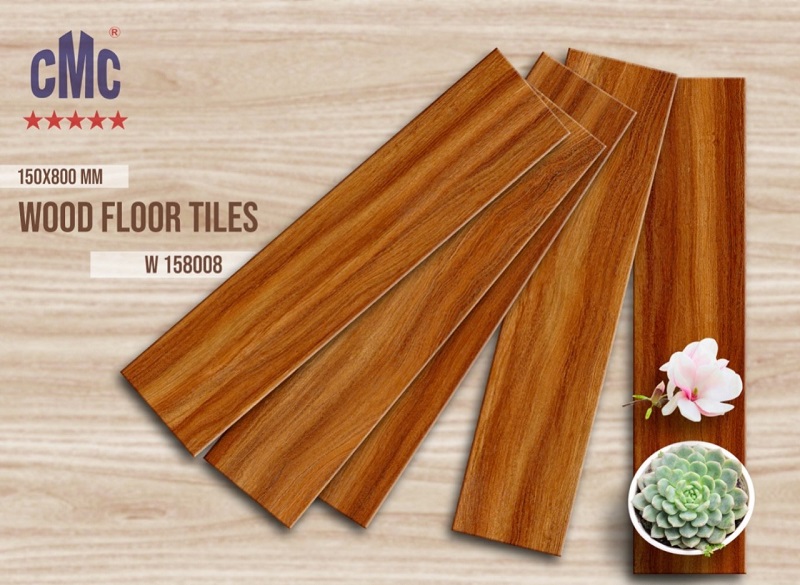 Gạch lát nền giả gỗ 15x80cm thanh cao cấp CMC W 158009 - Image 3