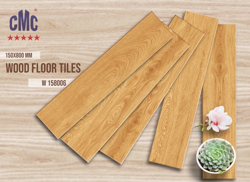 Gạch lát nền giả gỗ 15x80cm thanh cao cấp CMC W 158013 - Image 3